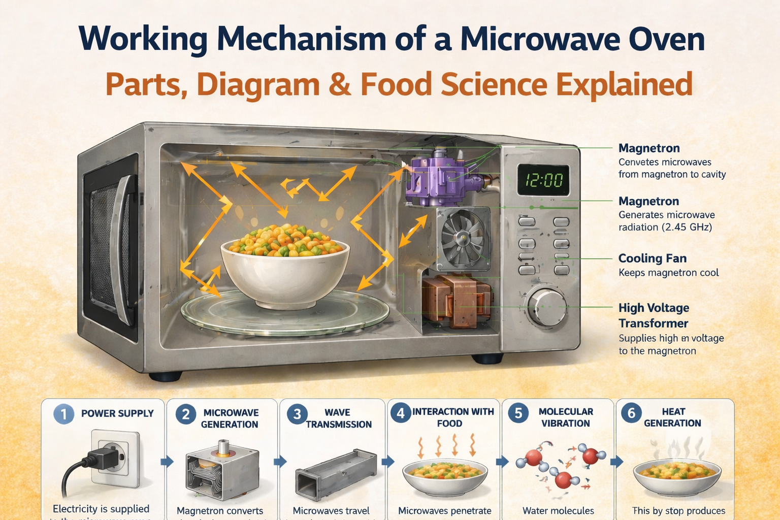 What is a Microwave Oven? Parts, Working Mechanism & Food Science Explained